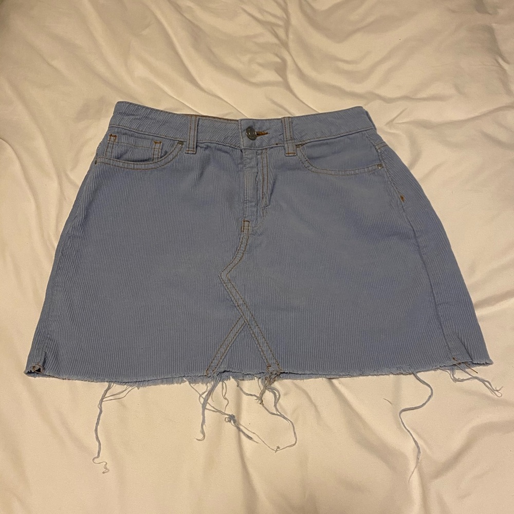Light blue corduroy PacSun skirt😎